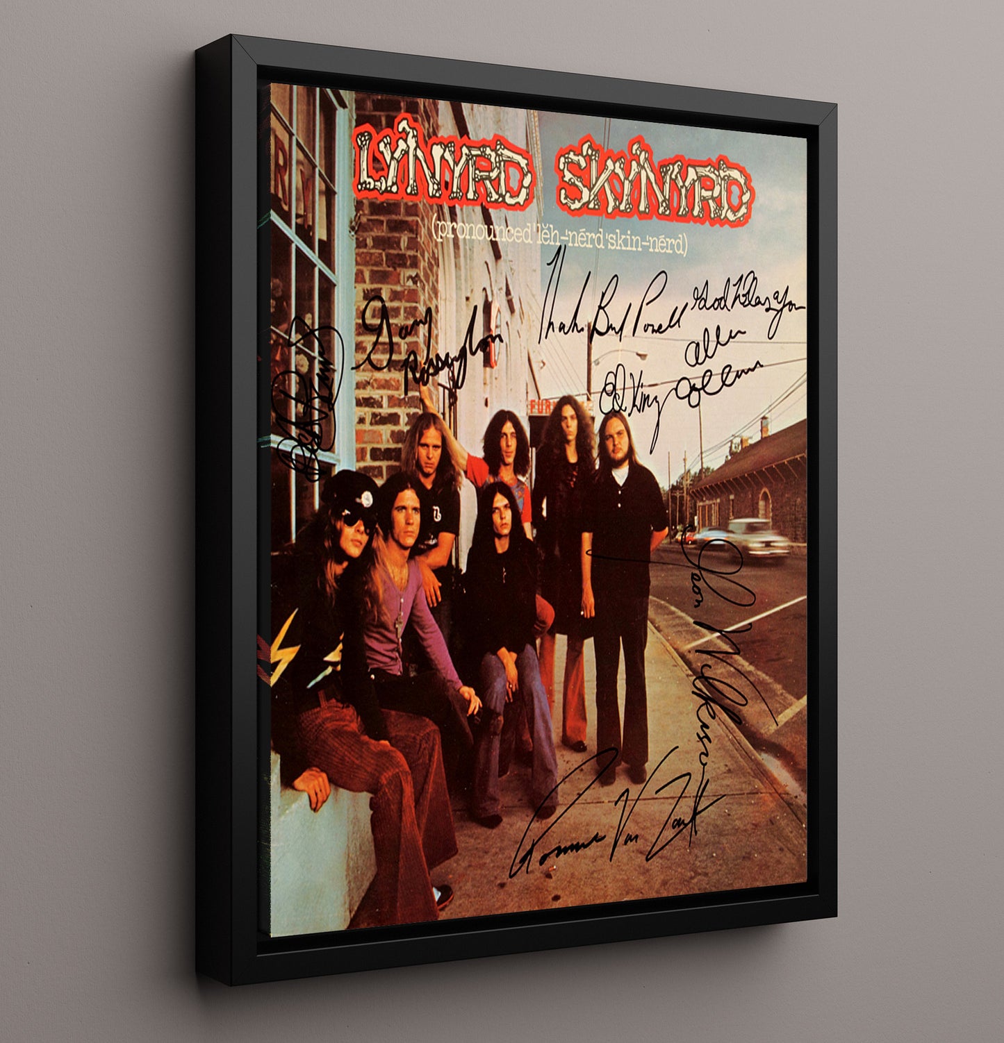 Lynyrd Skynyrd - Pronounced Debut ed - Vintage Music Wall Art - 16x20 Framed Canvas music decor