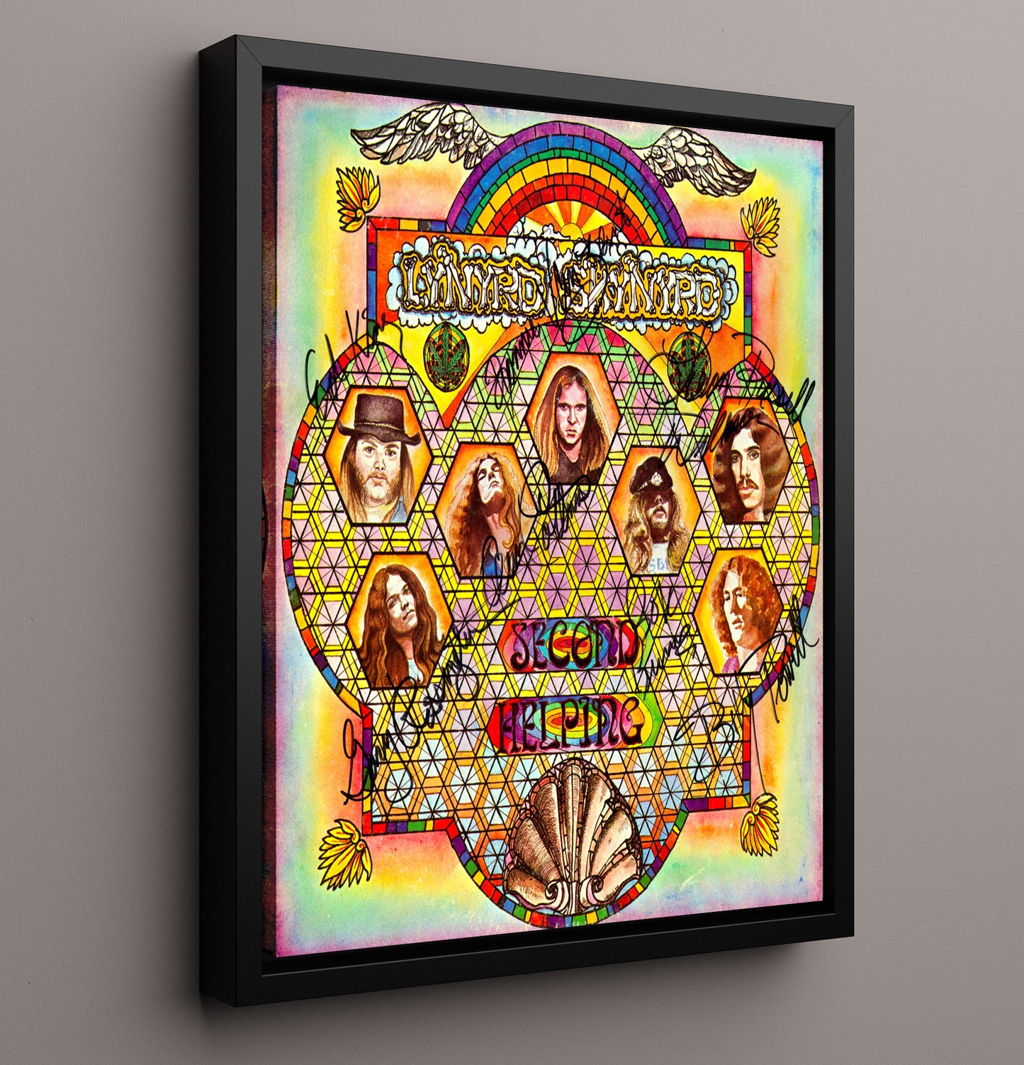 Lynyrd Skynyrd - Second Helping - Vintage Music Wall Art - 16x20 Framed Canvas music decor