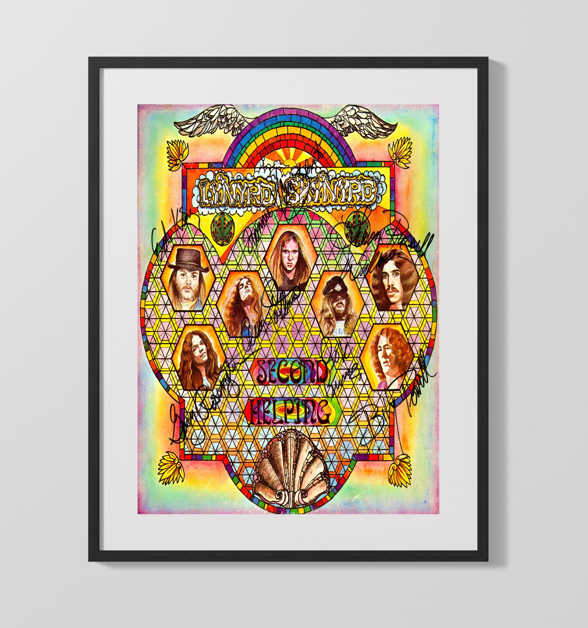 Lynyrd Skynyrd - Second Helping - Vintage Music Wall Art - 16x20 Gallery Frame music decor