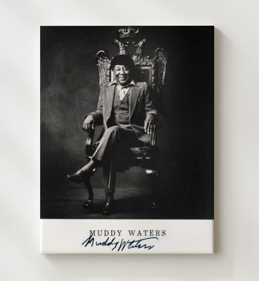 Muddy Waters - Blues Throne 16x20 Gallery Frame vintage music wall art