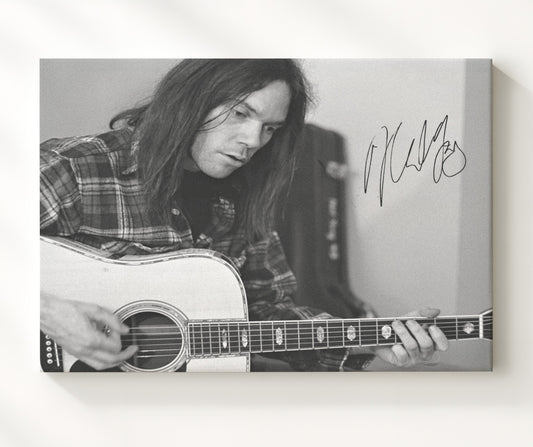 Neil Young - Heart of Gold Strings 16x20 Gallery Frame vintage music wall art