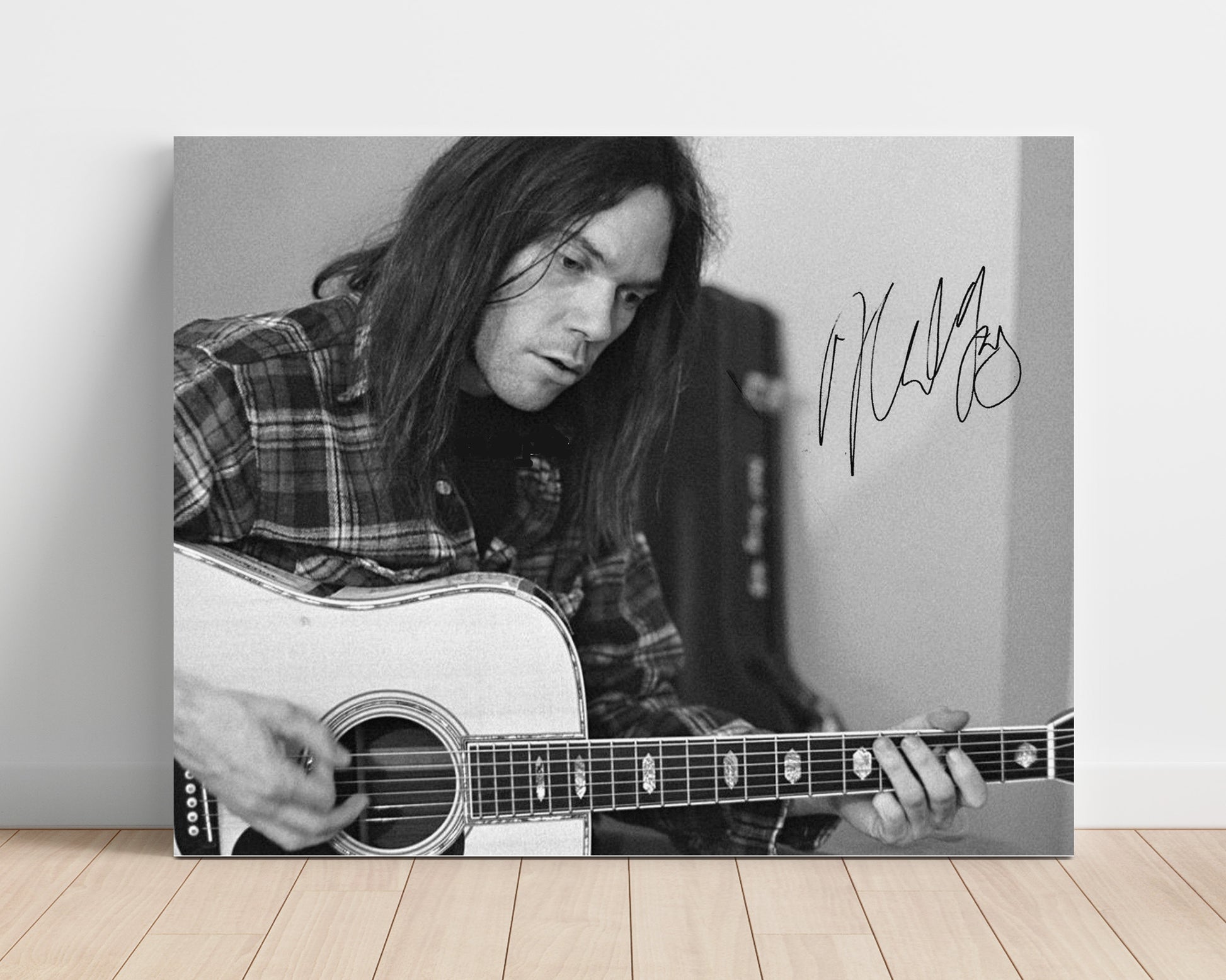 Neil Young - Heart of Gold Strings - Vintage Music Wall Art - 16x20 Unframed Print music decor