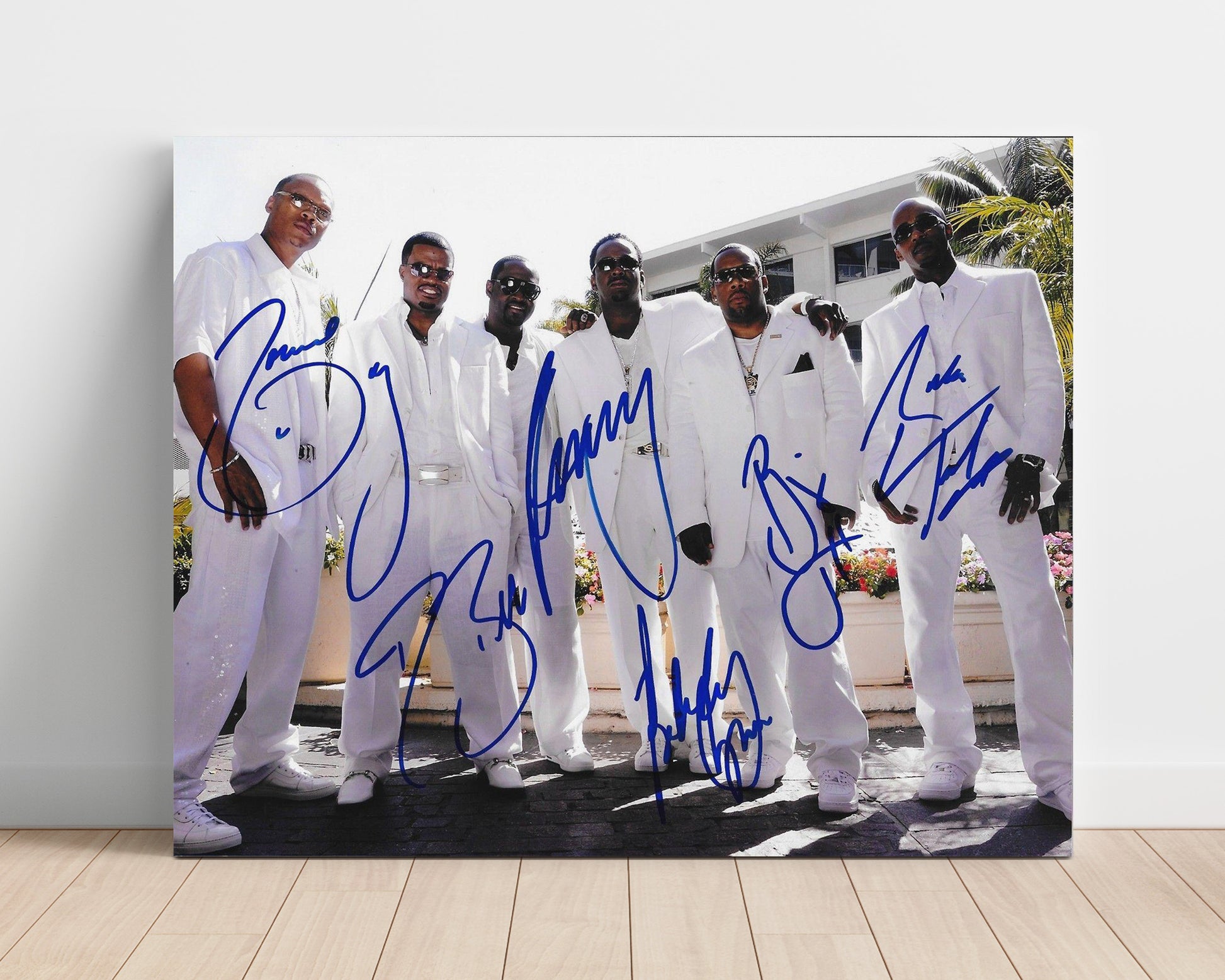 New Edition - Classic RnB Group All White Styling - Vintage Music Wall Art - 16x20 Unframed Print music decor
