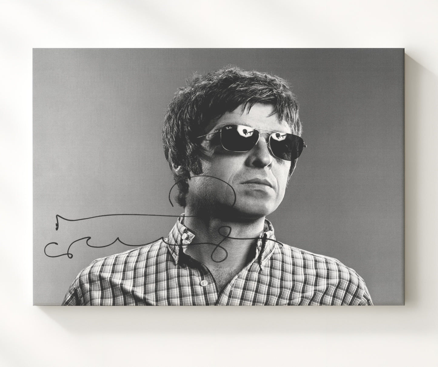 Noel Gallagher - Cool Britannia Shades - Vintage Music Wall Art - 20x24 Canvas music decor