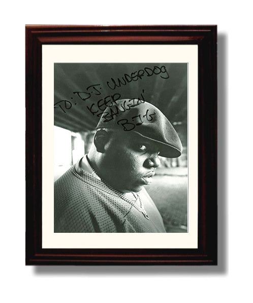Notorious BIG - Keep Bangin - Vintage Music Wall Art - 8x10 Beveled Frame music decor
