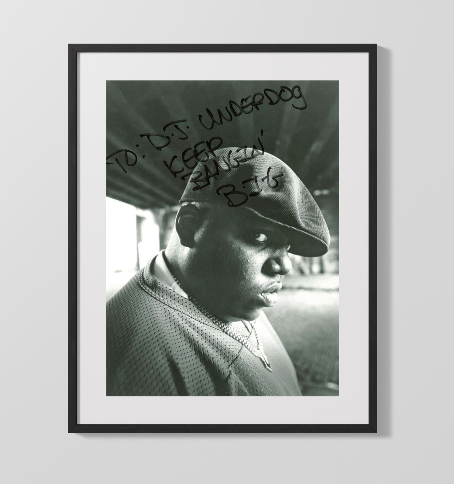 Notorious BIG - Keep Bangin - Vintage Music Wall Art - 16x20 Gallery Frame music decor