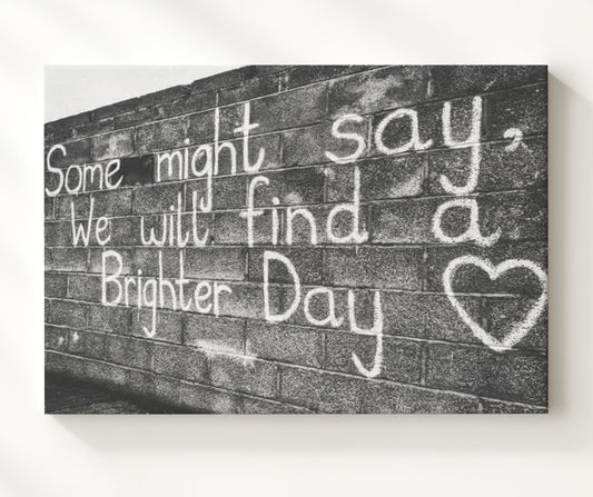 Oasis - Brighter Day Graffiti 16x20 Gallery Frame vintage music wall art