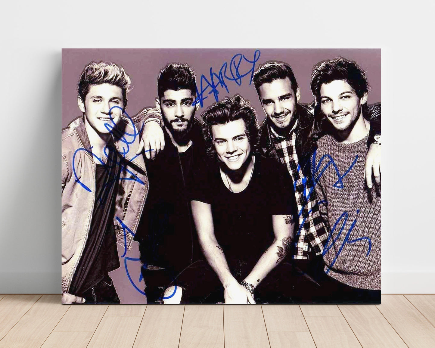One Direction - Boy Band Group Portrait Era - Vintage Music Wall Art - 16x20 Unframed Print music decor
