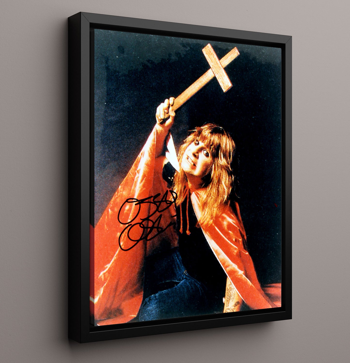 Ozzy Osbourne - Cross and Chaos - Vintage Music Wall Art - 16x20 Framed Canvas music decor