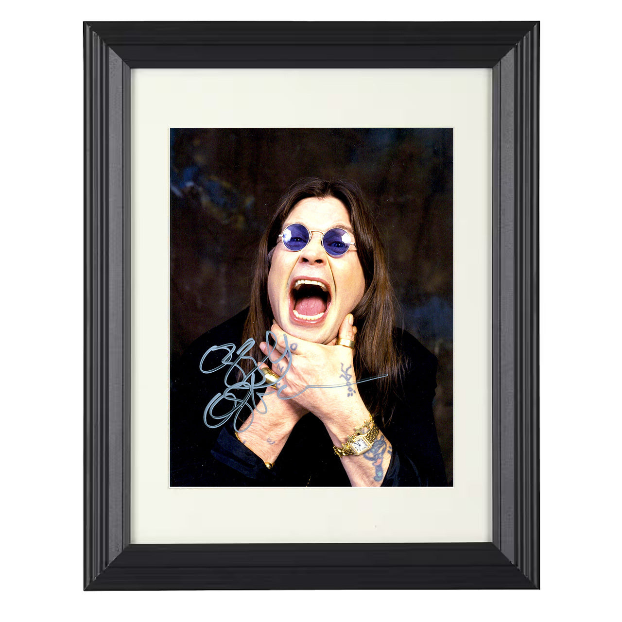 Ozzy Osbourne – Hand-Clutch Scream – 8x10 black beveled framed music wall art