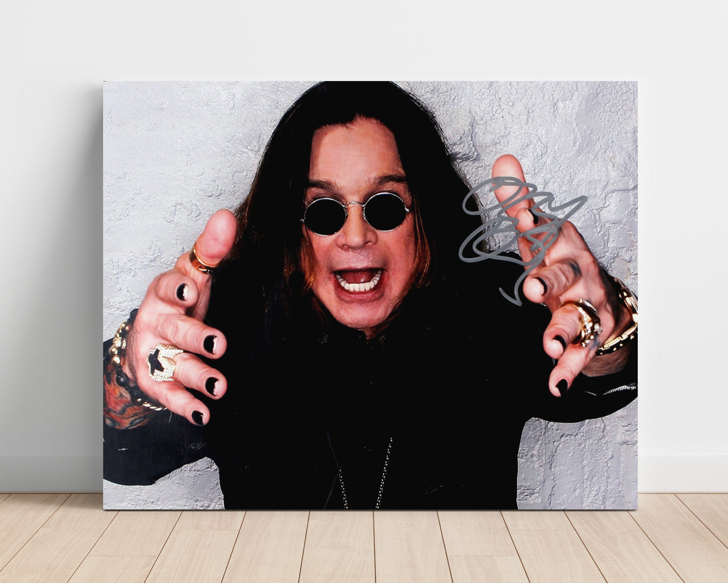 Ozzy Osbourne - Prince of Darkness Grin - Vintage Music Wall Art - 16x20 Unframed Print music decor