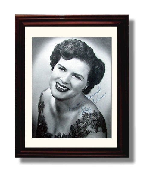 Patsy Cline - Classic Glamour Headshot Music Wall Art 8x10 Beveled Frame wall art print – Music decor