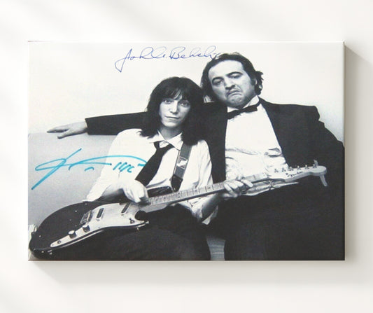 Patti Smith and John Belushi - Backstage Mischief 16x20 Gallery Frame vintage music wall art
