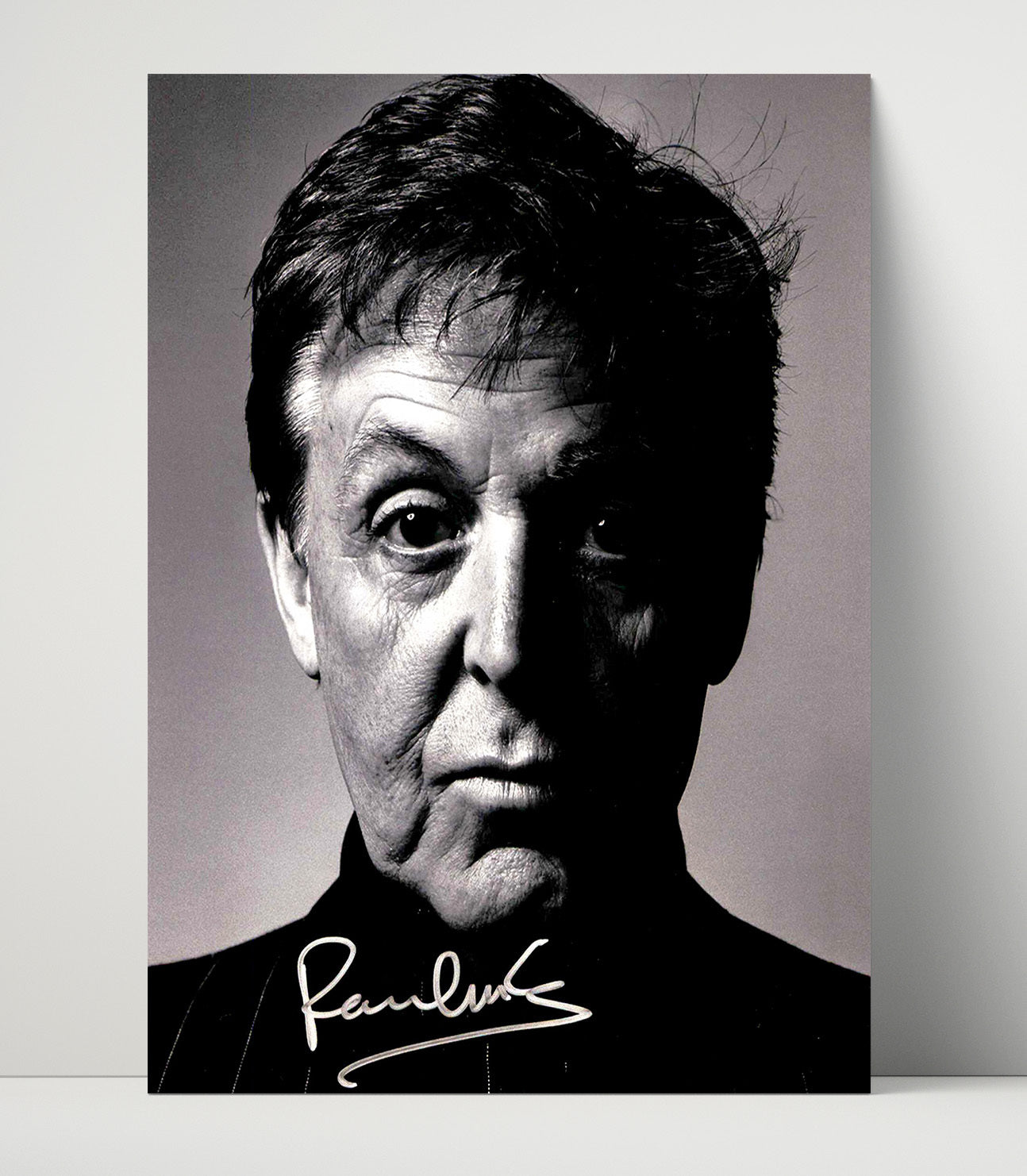 Paul McCartney - Dramatic Black and White Headshot Music Wall Art 16x20 Unframed Print wall art print – Music decor