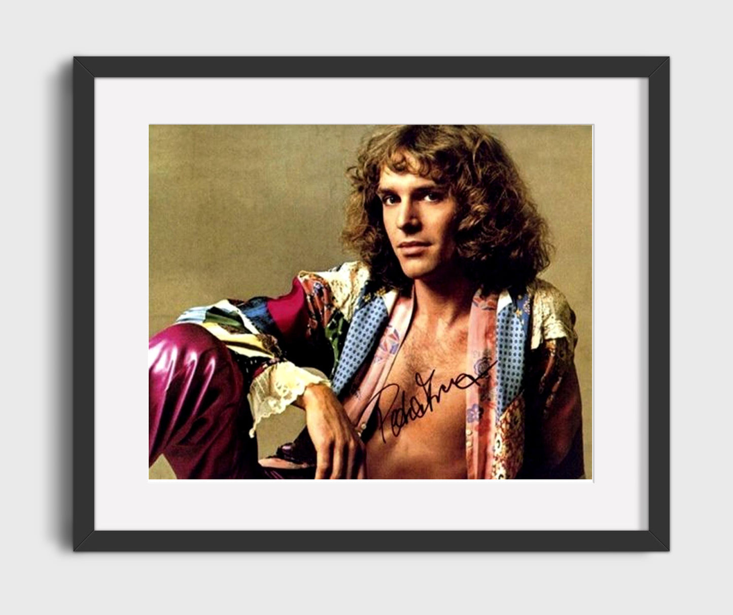 Peter Frampton - Classic Comes Alive Era Portrait - Vintage Music Wall Art - 16x20 Gallery Frame music decor