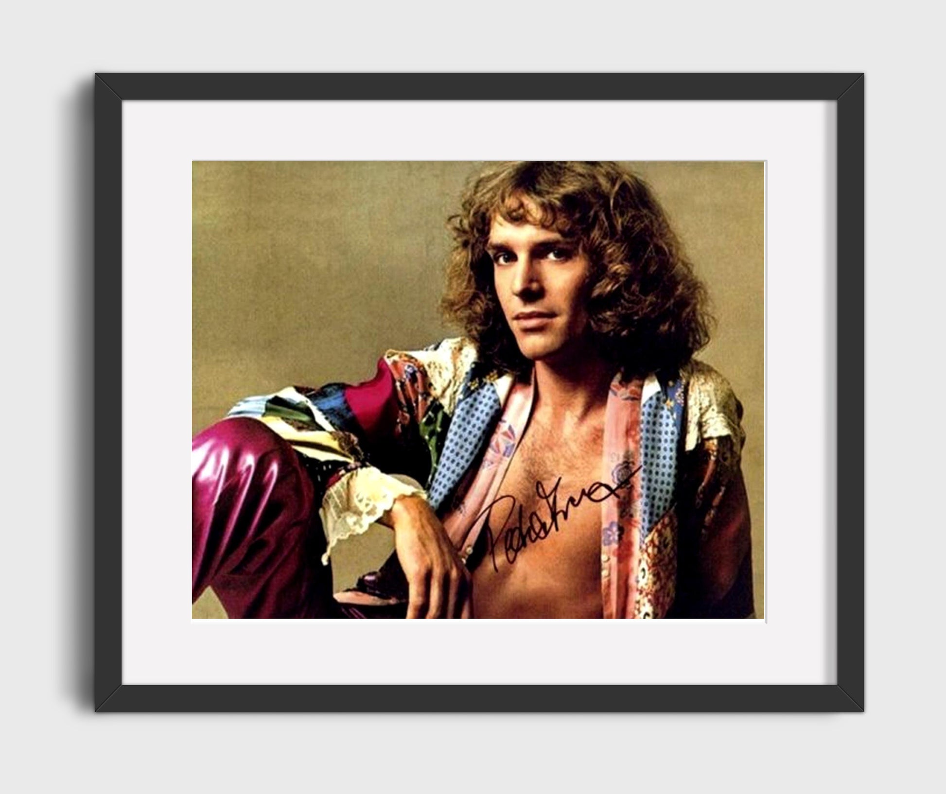 Peter Frampton - Classic Comes Alive Era Portrait - Vintage Music Wall Art - 16x20 Gallery Frame music decor