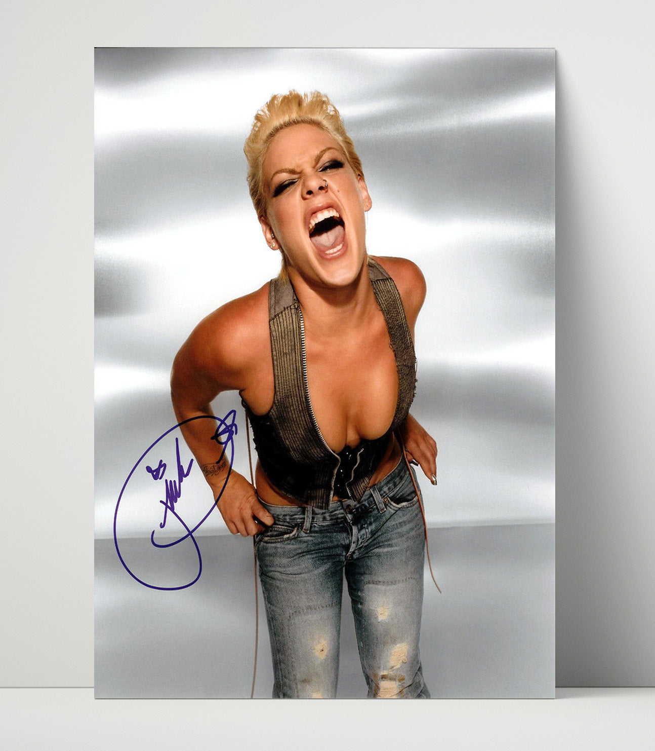 Pink - Fierce Studio Expression Music Wall Art 16x20 Unframed Print wall art print – Music decor