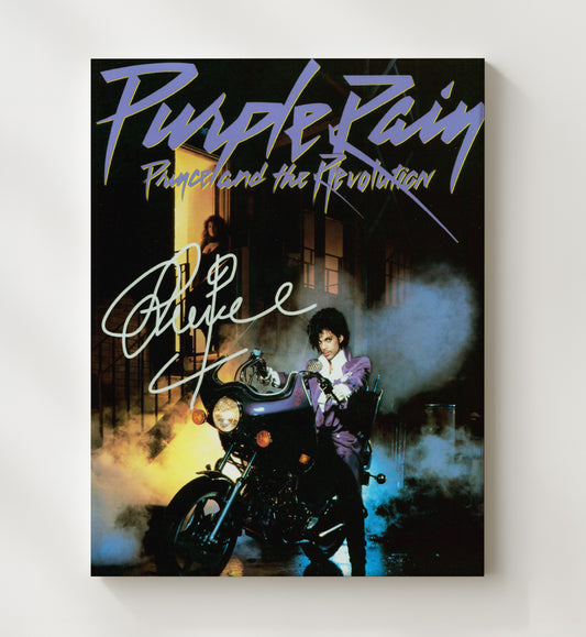 Prince - Purple Rain Motorcycle Artwork 16x20 Gallery Frame vintage music wall art