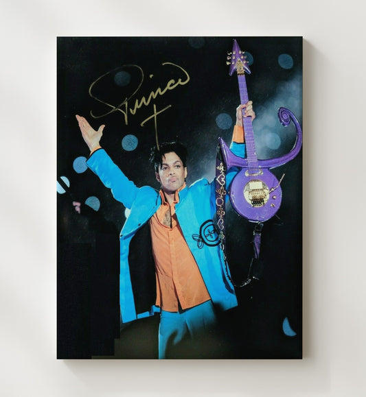 Prince - Super Bowl Halftime Guitar Performance 16x20 Gallery Frame vintage music wall art