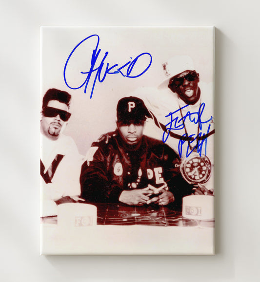 Public Enemy - Ensemble Cast Hip Hop Group Photo 16x20 Gallery Frame vintage music wall art
