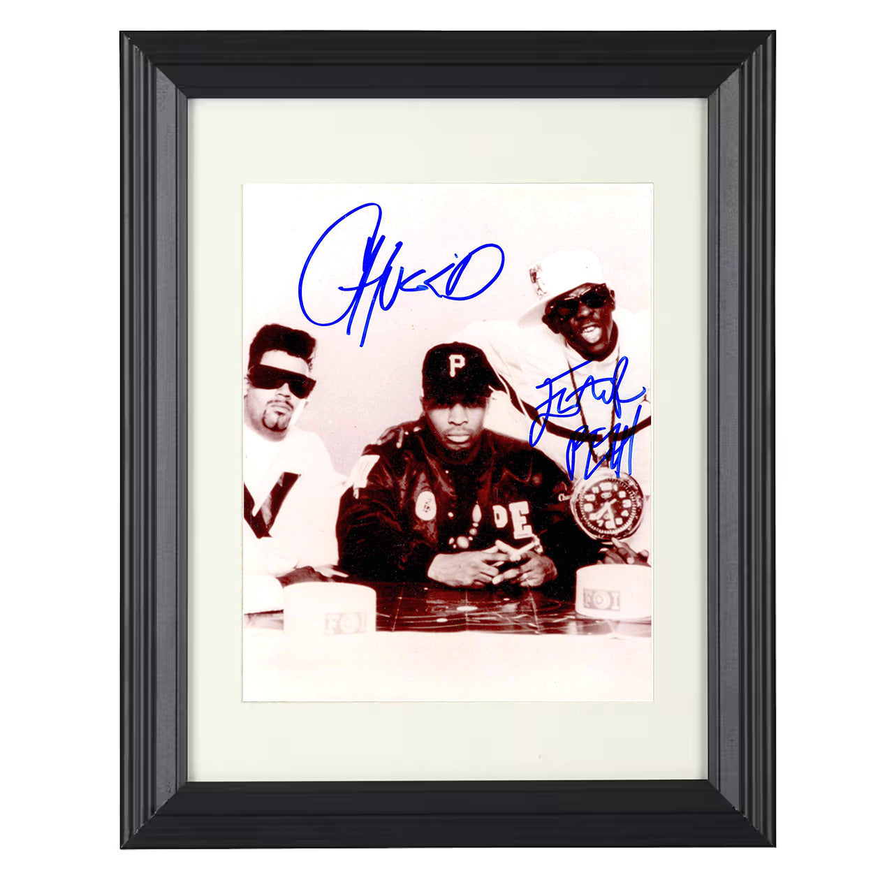 Public Enemy – Ensemble Cast Hip Hop Band Image – 8x10 black beveled framed music wall art