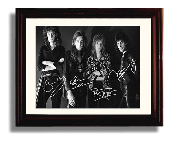 Queen - Bohemian Icons - Vintage Music Wall Art - 8x10 Beveled Frame music decor