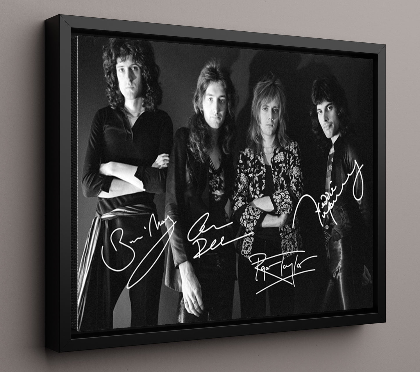 Queen - Bohemian Icons - Vintage Music Wall Art - 16x20 Framed Canvas music decor