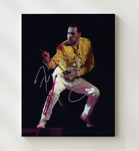 Queen - Freddie Mercury Yellow Jacket Live Performance 16x20 Gallery Frame vintage music wall art