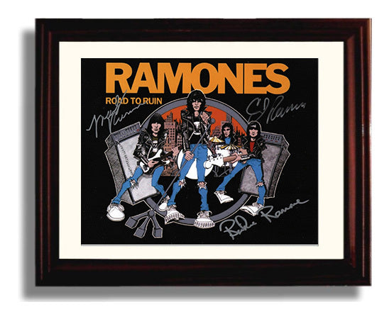 Ramones - Blitzkrieg Bop - Vintage Music Wall Art - 8x10 Beveled Frame music decor