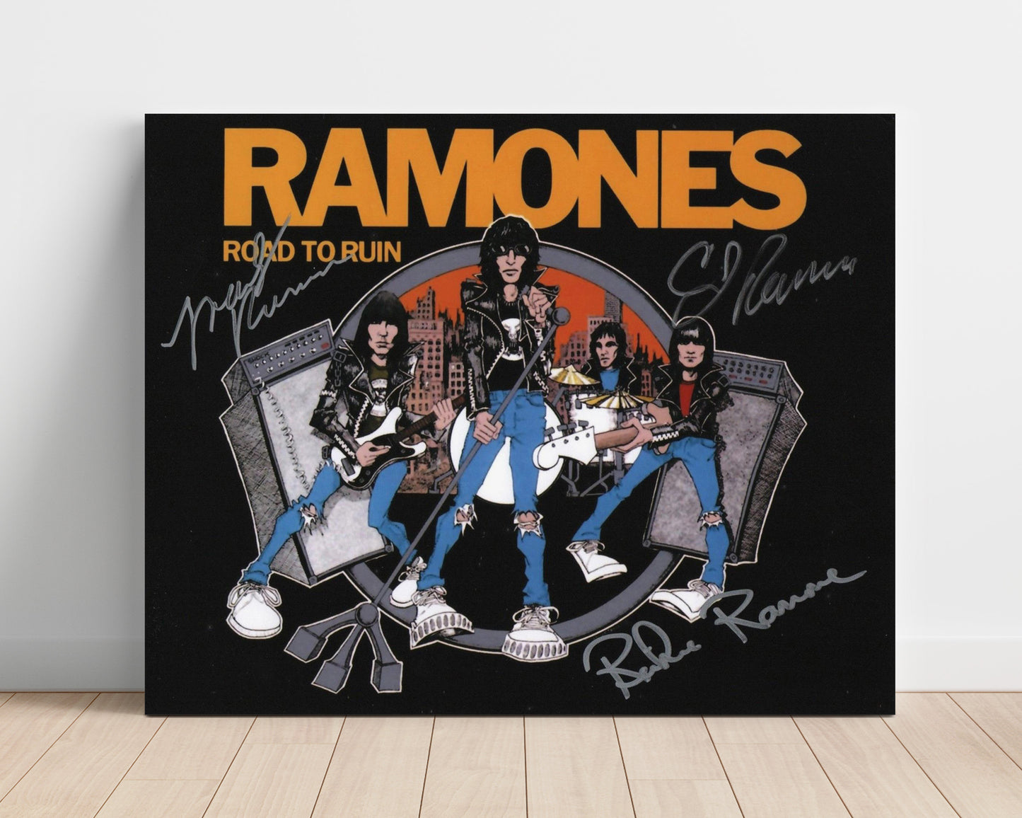 Ramones - Blitzkrieg Bop - Vintage Music Wall Art - 16x20 Unframed Print music decor