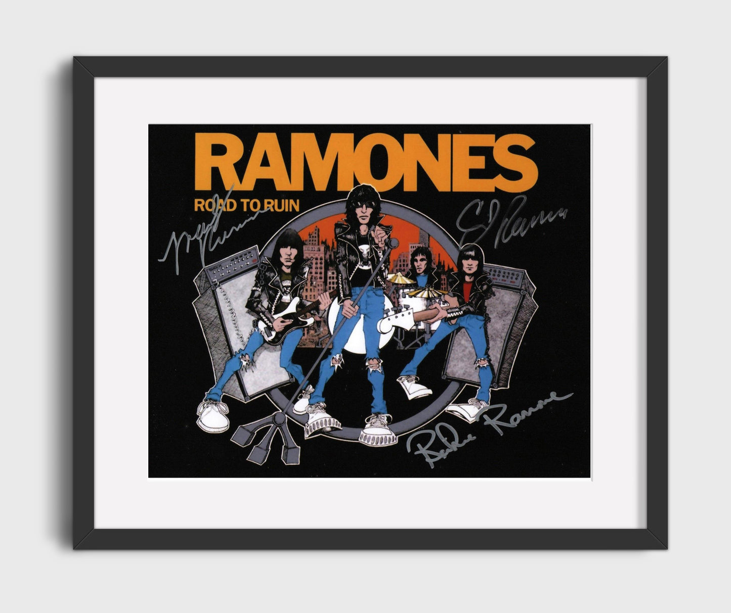 Ramones - Blitzkrieg Bop - Vintage Music Wall Art - 16x20 Gallery Frame music decor