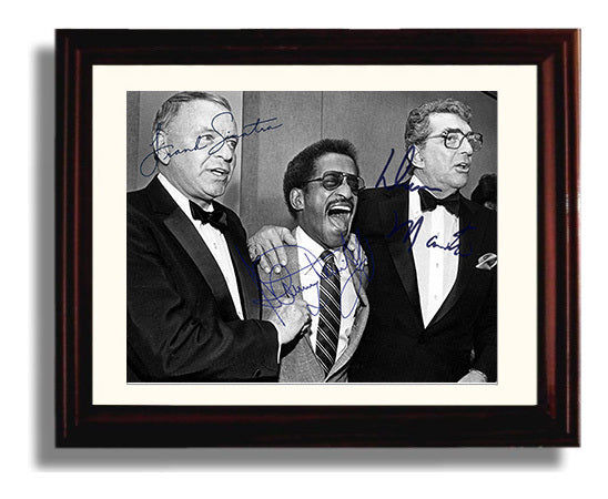 Rat Pack - Kings of Cool - Vintage Music Wall Art - 8x10 Beveled Frame music decor