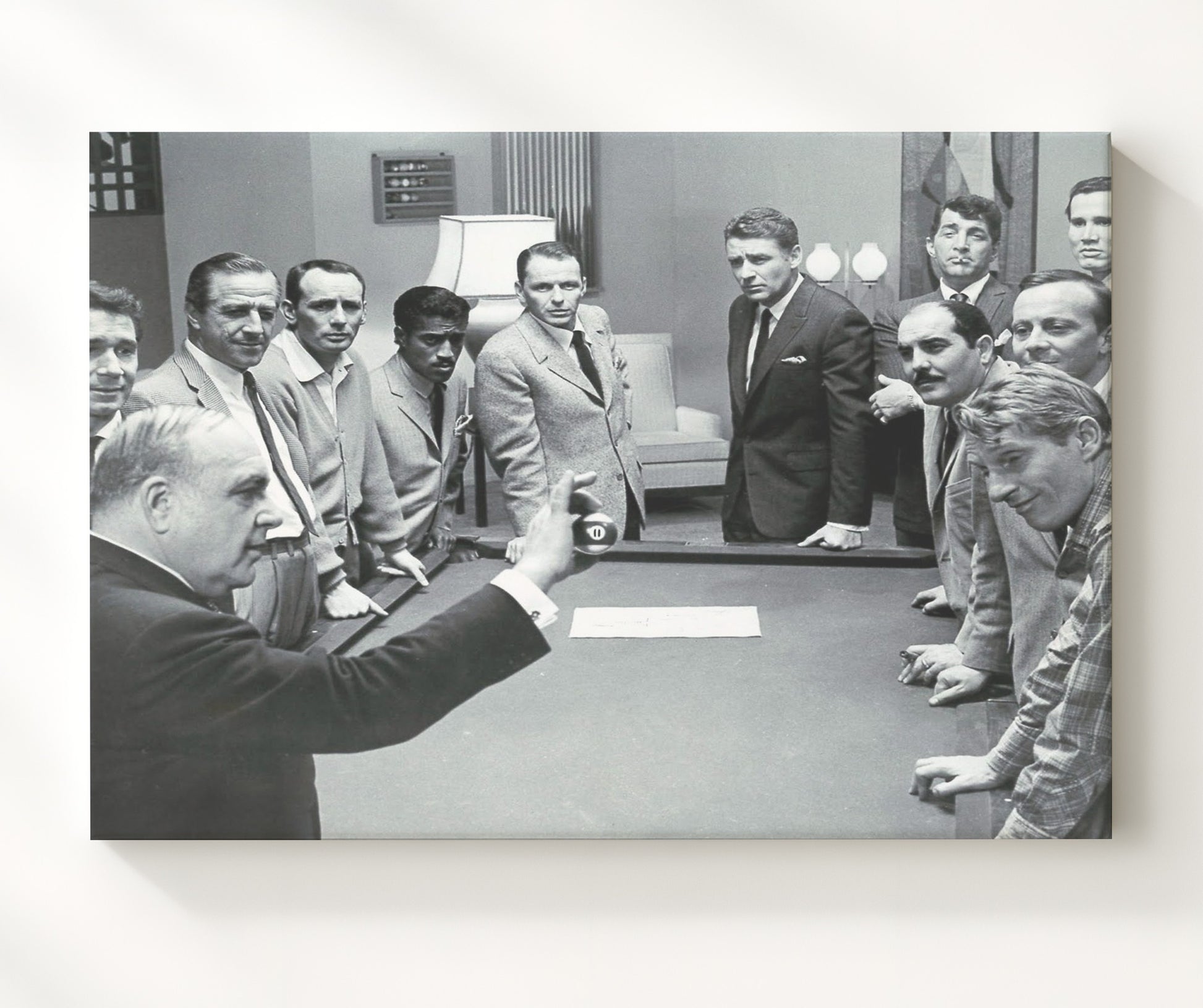 Rat Pack - Vegas Strategy Session - Vintage Music Wall Art - 20x24 Canvas music decor