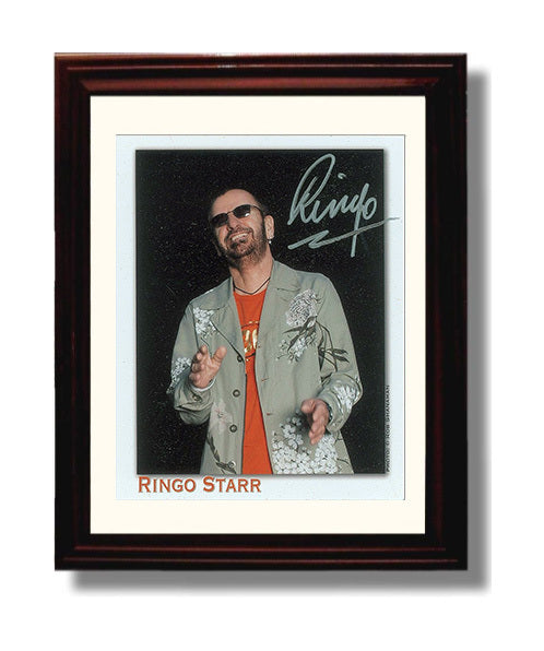 Ringo Starr - Sunglasses Casual Promo Image Music Wall Art 8x10 Beveled Frame wall art print – Music decor