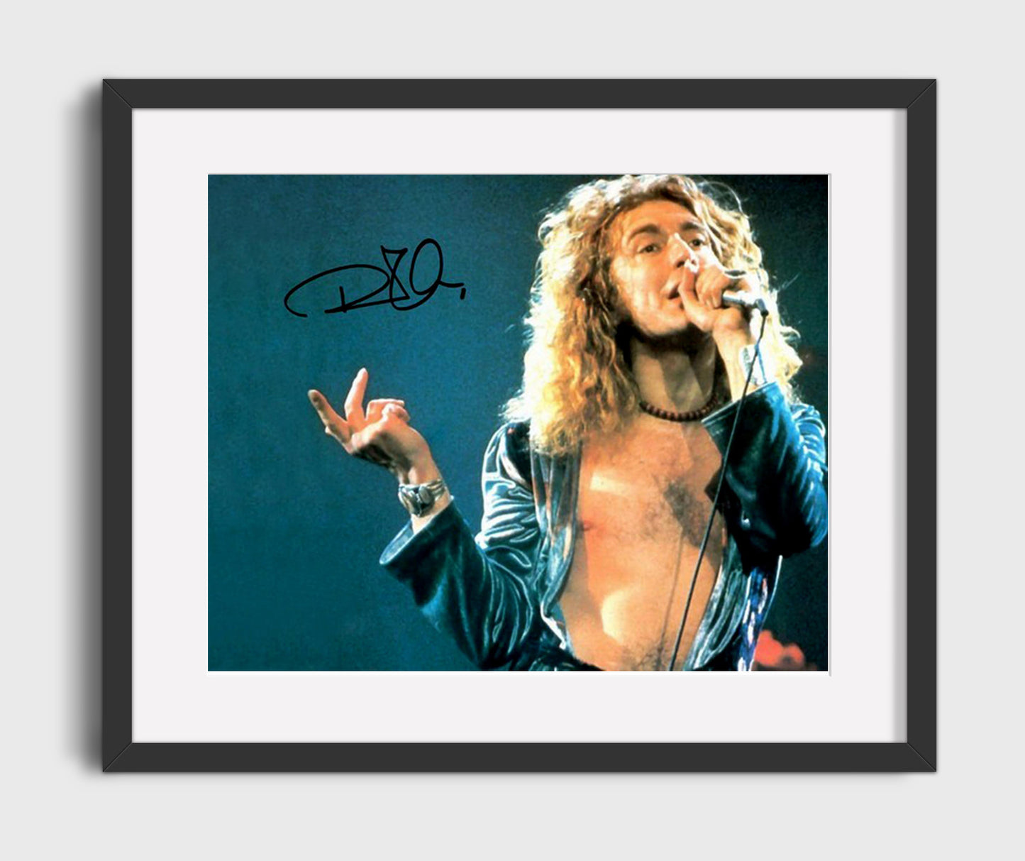 Robert Plant - Immigrant Song - Vintage Music Wall Art - 16x20 Gallery Frame music decor