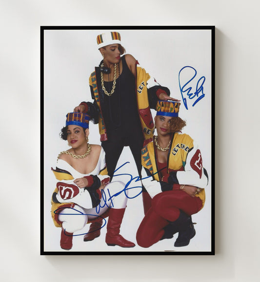 Salt-N-Pepa - Hip Hop Trio Colorful Promo Image 16x20 Gallery Frame vintage music wall art