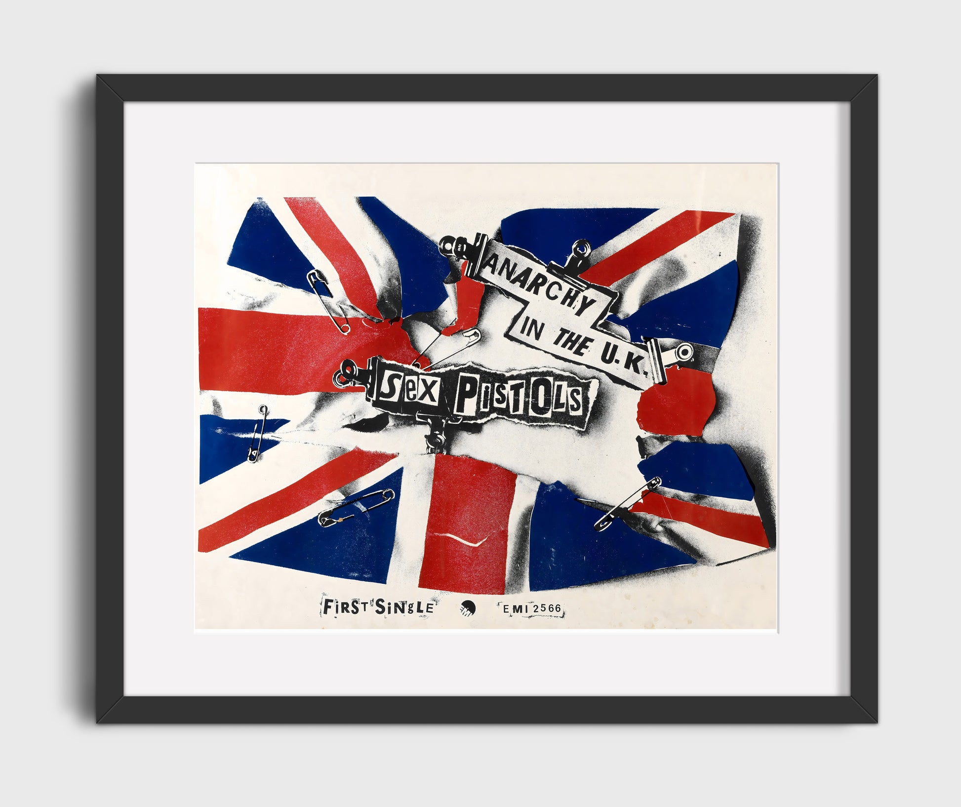 Sex Pistols - Anarchy in the U.K. - Vintage Music Wall Art - 16x20 Gallery Frame music decor