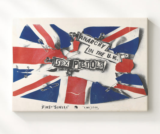 Sex Pistols - Anarchy in the U.K. 16x20 Gallery Frame vintage music wall art