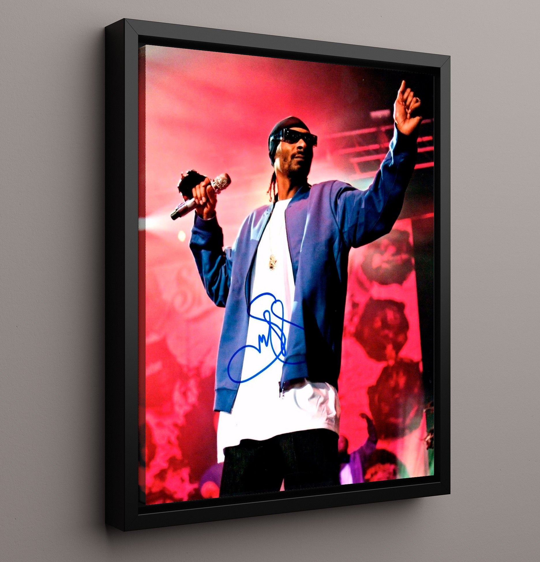 Snoop Dogg - Live Stage Performance - Vintage Music Wall Art - 16x20 Framed Canvas music decor