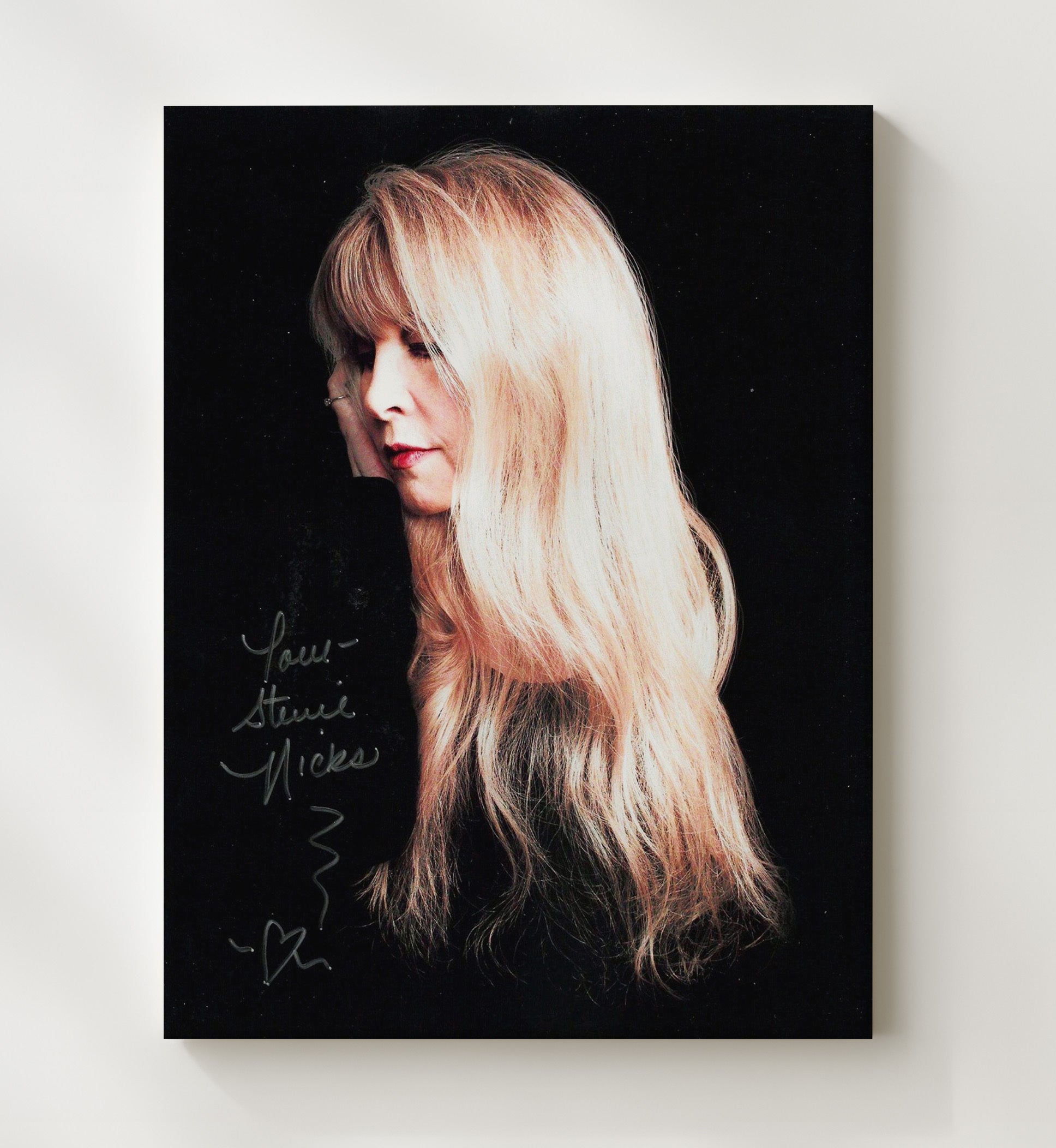 Stevie Nicks - Enchanted Profile Music Wall Art 20x24 Canvas wall art print – Music decor