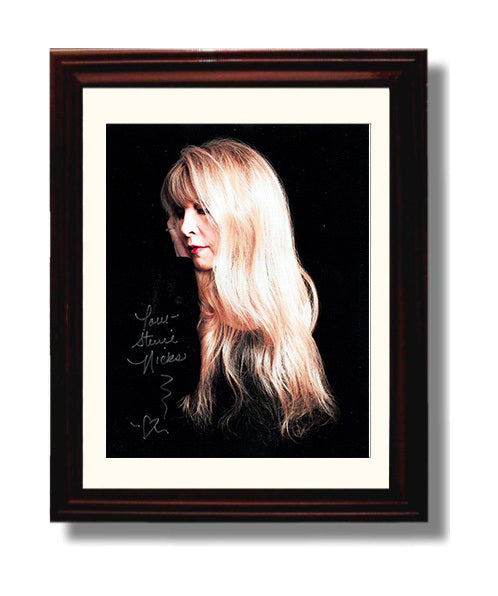 Stevie Nicks - Enchanted Profile Music Wall Art 8x10 Beveled Frame wall art print – Music decor