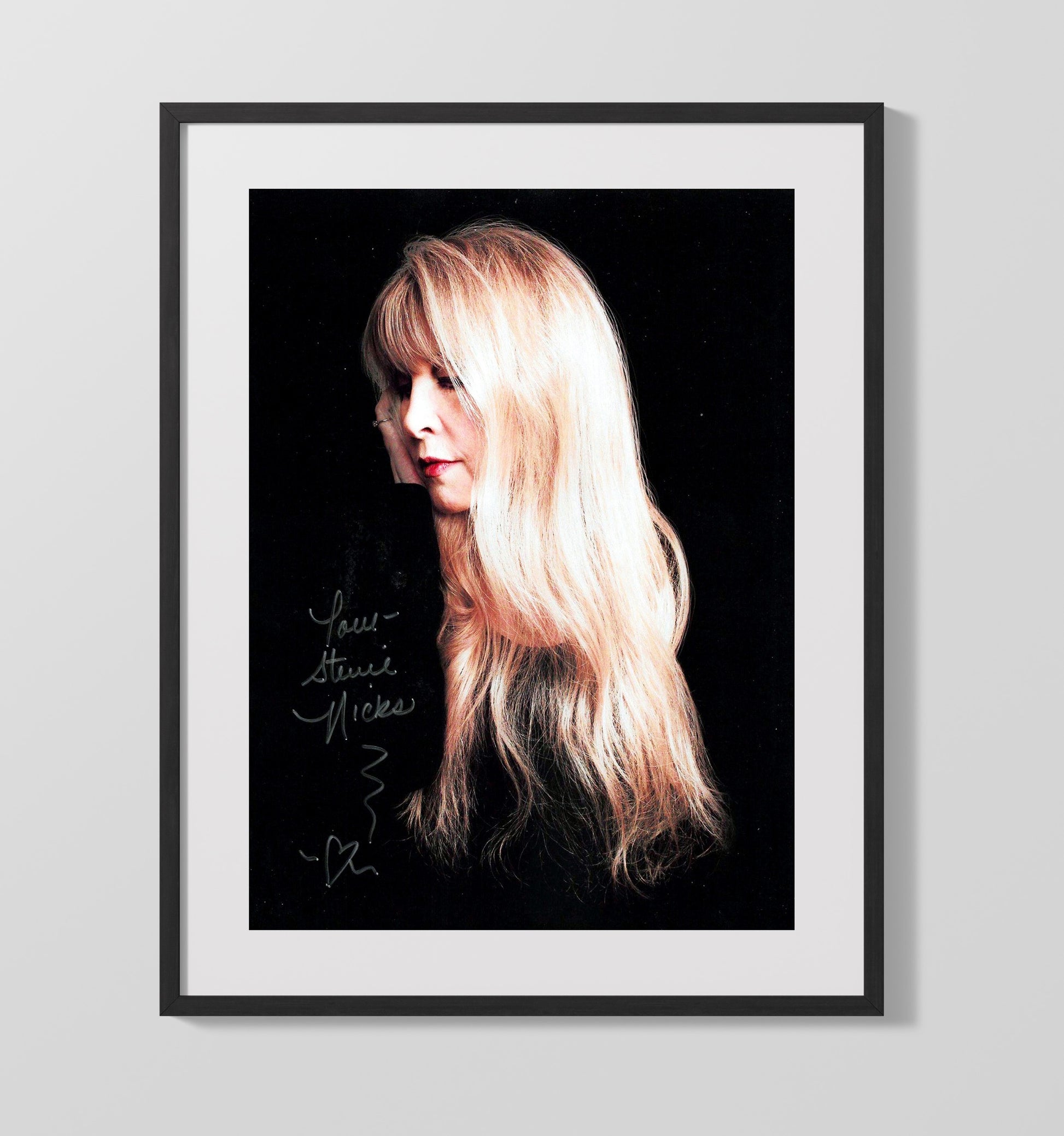 Stevie Nicks - Enchanted Profile Music Wall Art 16x20 Gallery Frame wall art print – Music decor