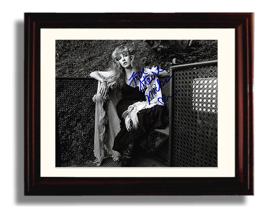 Stevie Nicks - Rhiannon Mystic - Vintage Music Wall Art - 8x10 Beveled Frame music decor