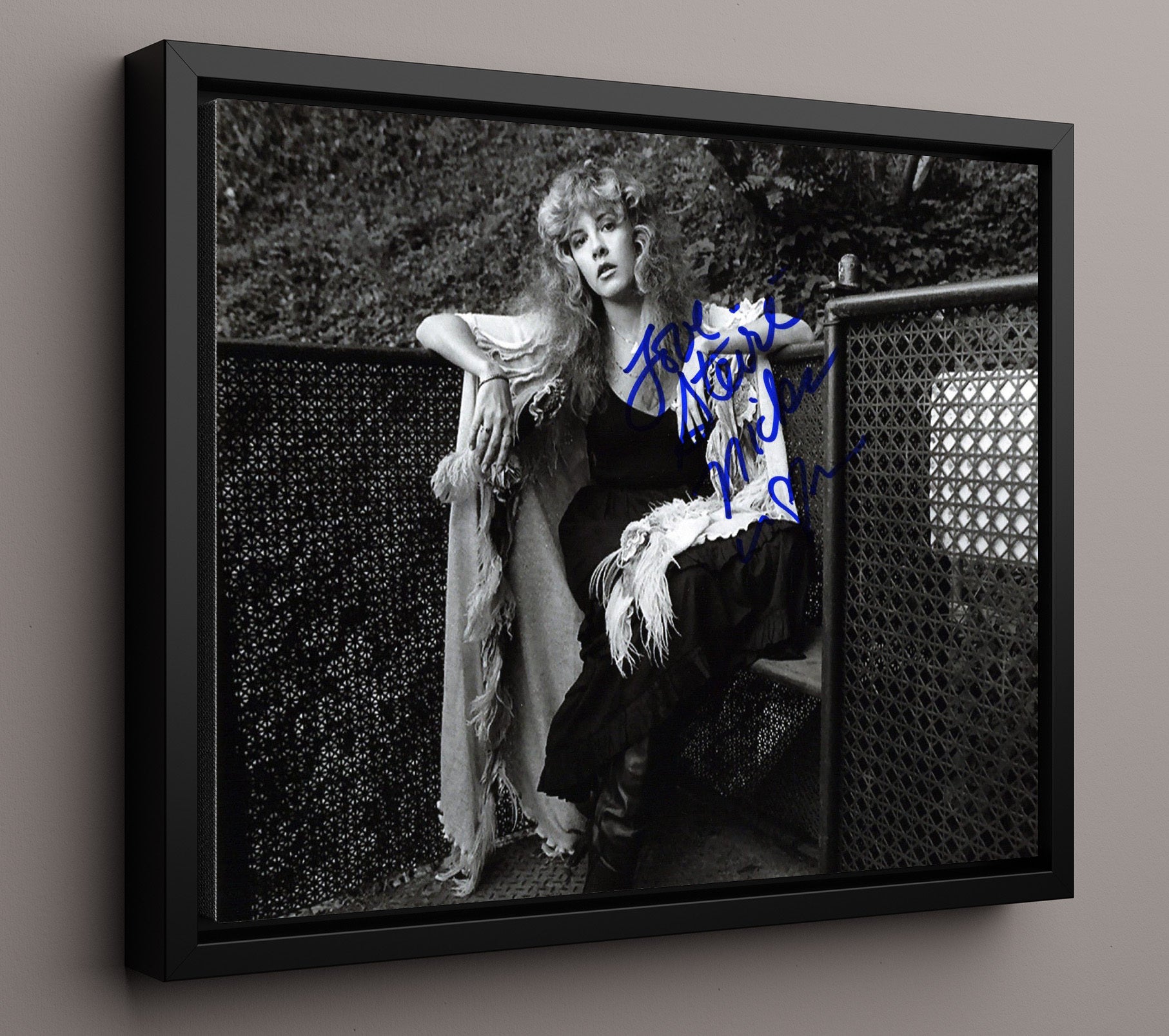 Stevie Nicks - Rhiannon Mystic - Vintage Music Wall Art - 16x20 Framed Canvas music decor