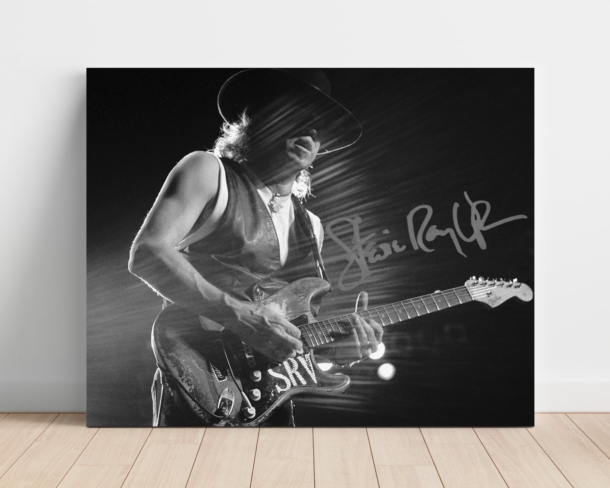 Stevie Ray Vaughan - Texas Blues Fire - Vintage Music Wall Art - 16x20 Unframed Print music decor