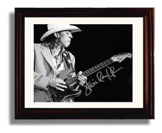 Stevie Ray Vaughan - Texas Flood Blues - Vintage Music Wall Art - 8x10 Beveled Frame music decor