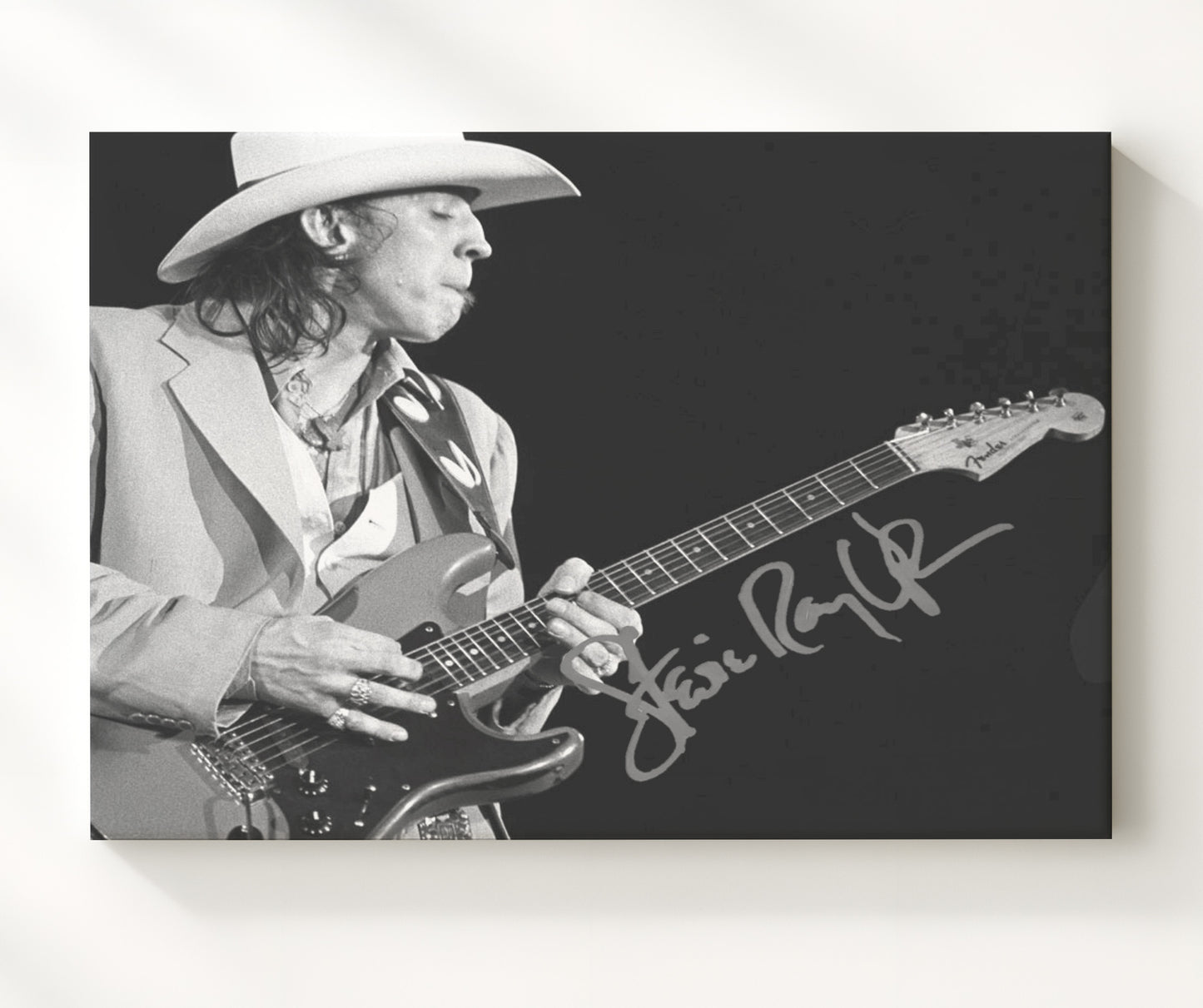 Stevie Ray Vaughan - Texas Flood Blues - Vintage Music Wall Art - 20x24 Canvas music decor