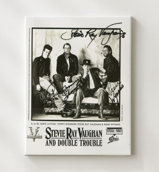 Stevie Ray Vaughan and Double Trouble - Texas Blues 16x20 Gallery Frame vintage music wall art