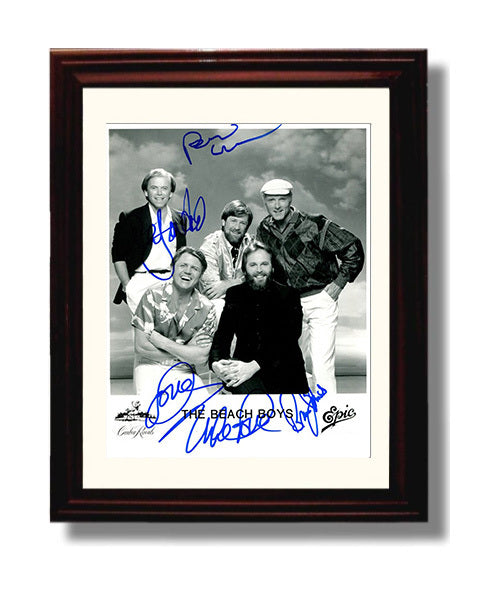 The Beach Boys - Ed Studio Group Photo Music Wall Art 8x10 Beveled Frame wall art print – Music decor