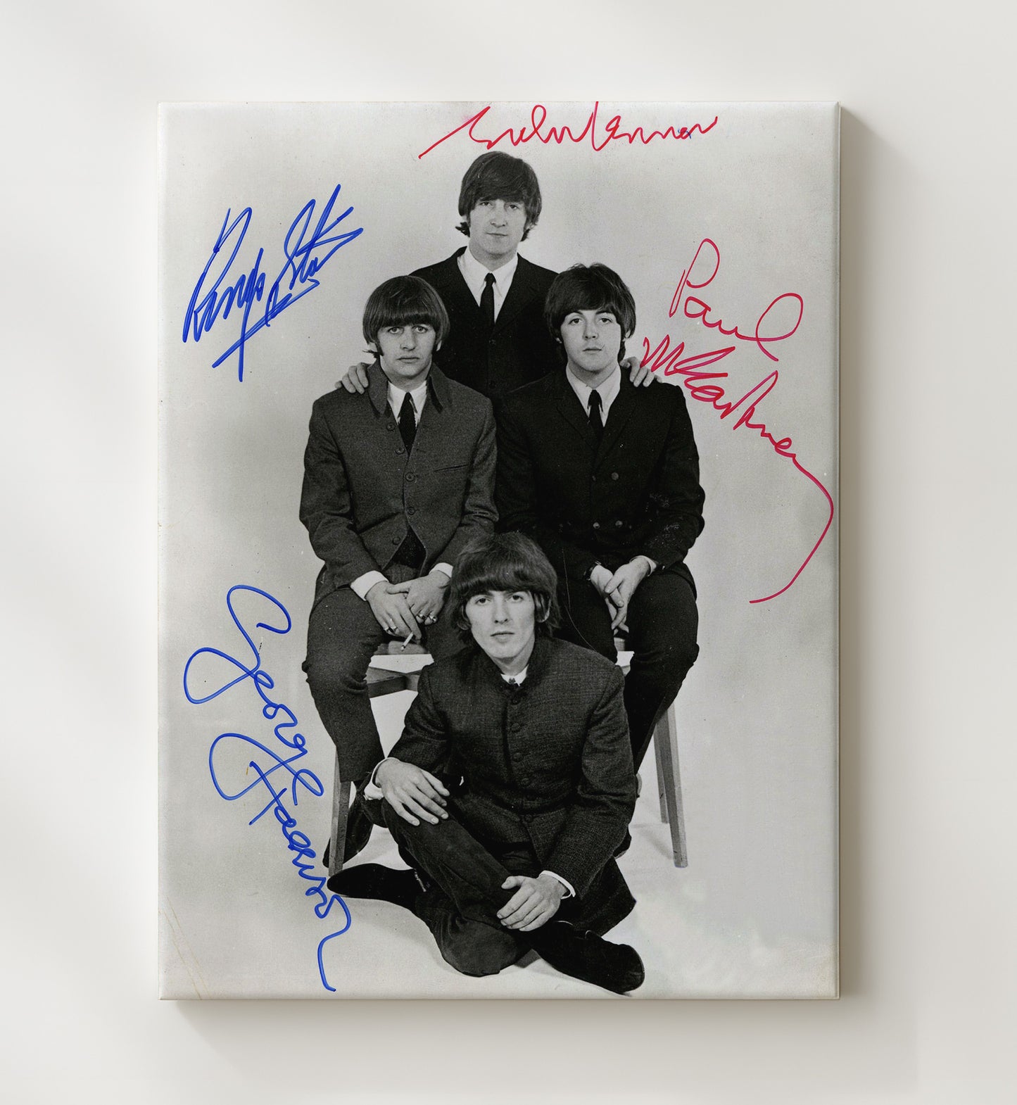 The Beatles - Fab Four S Music Wall Art 20x24 Canvas wall art print – Music decor